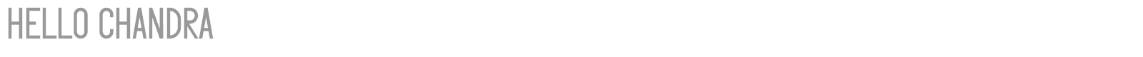 Hello Chandra font preview